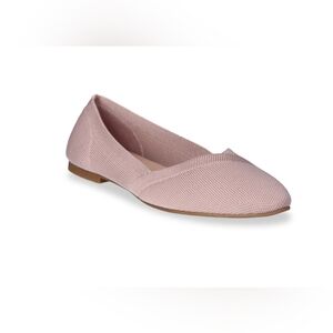 Time and Tru Women's Knit Ballet Flats with memory foam size 8 ½